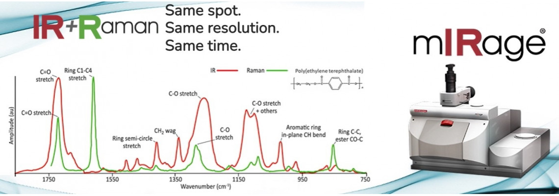 Submicron simultaneous IR+Raman microscopy combines optical photothermal infrared spectroscopy (O-PTIR) with Raman - PSC mIRage