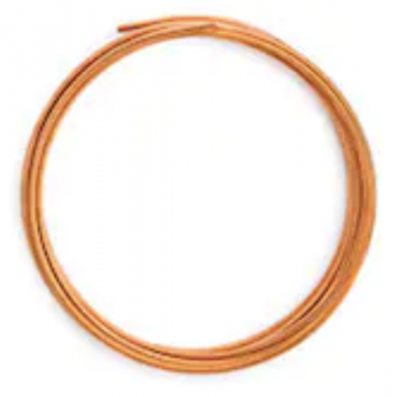 Agilent Copper tubing, 1/8in 12 ft length