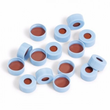 Agilent Snap cap, blue,red rubber/PTFE  100/PK