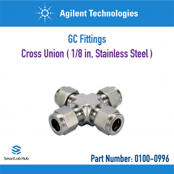 Agilent Cross union, 1/8 in, stainless steel