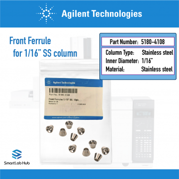 Agilent Ferrule, front 1/16 in, stainless steel, 10/pk