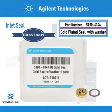 Agilent GC inlet seal, gold plated, with washer, Ultra Inert