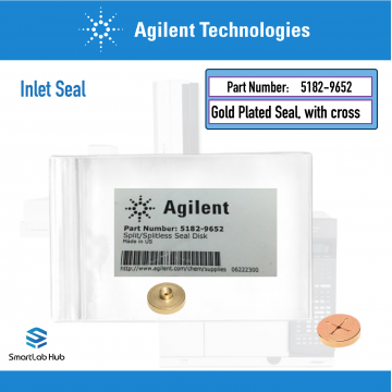 Agilent GC inlet seal, S/SL, gold plated, with cross