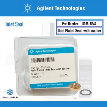 Agilent GC inlet seal, gold plated, with washer