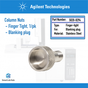 Agilent Blanking plug, finger-tight style, 303 stainless steel