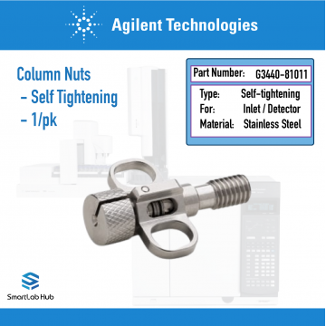 Agilent Column nut, collared, self-tightening, inlet/detector