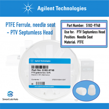 Agilent Ferrule for PTV needle seat, PTFE, 10/pk