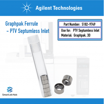 Agilent Ferrule for PTV insert, Graphpak 3D, 5/pk