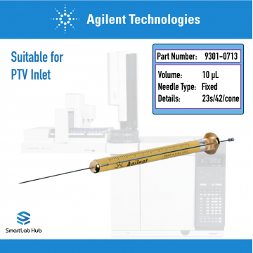 Agilent ALS syringe, 10µL, fixed needle, 23/42/cone