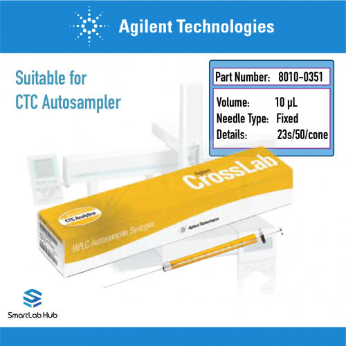 Agilent Syringe, CTC 10ul, fixed needle, 23s/50/cone, CTC/LEAP/CombiPAL/GC-PAL