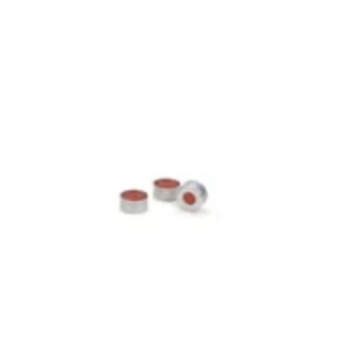 Agilent 11mm slvr al crmp cap redPTFE spta 100pk