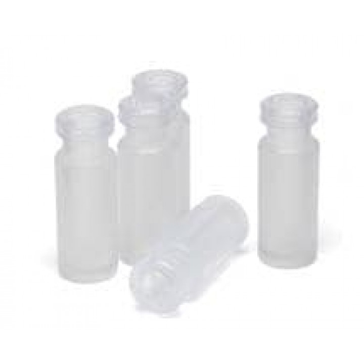 Agilent Vial, crimp/snap top, polypropylene, 1 mL, 100/pk. Vial size