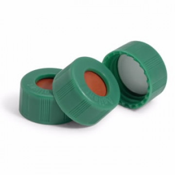 Agilent Screw cap green  100/PK