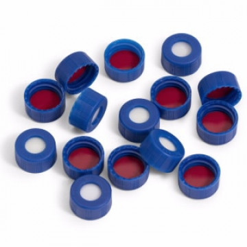 Agilent Caps, screw type, blue  100/PK