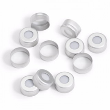 Agilent PTFE disc in aluminum crimp seal,100pk