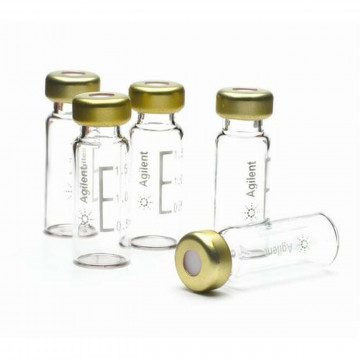 Agilent Vial,crimp/snap,250uL,w/insrt,PP,100PK