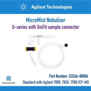 Agilent Nebulizer, MicroMist, U-series with UniFit sample connector, standard with Agilent 7800/7850/7900 Series ICP-MS
