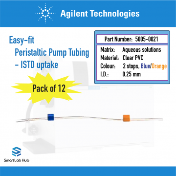 Agilent Easy-fit Peristaltic pump tubing, standard for Internal Standard uptake, recommended for aqueous, acid or alkaline matrix, 12/pk