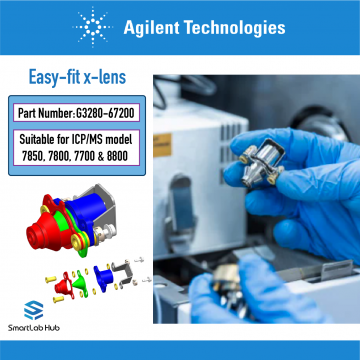Agilent Easy-fit X-lens, single piece assembly, for direct replacement of 7800, 7850, 7700, and 8800 x-lens
