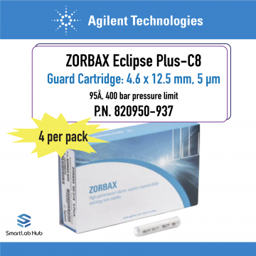 Agilent ZORBAX Eclipse Plus C8, 95Å, 4.6x12.5mm, 5µm, guard cartridge (ZGC), 4/pk