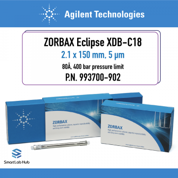 Agilent Zorbax Eclipse XDB-C18, 80Å, 2.1x150mm, 5µm