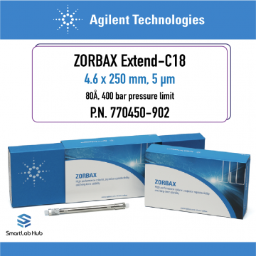 Agilent ZORBAX Extend-C18, 80Å, 4.6 x 250mm, 5µm