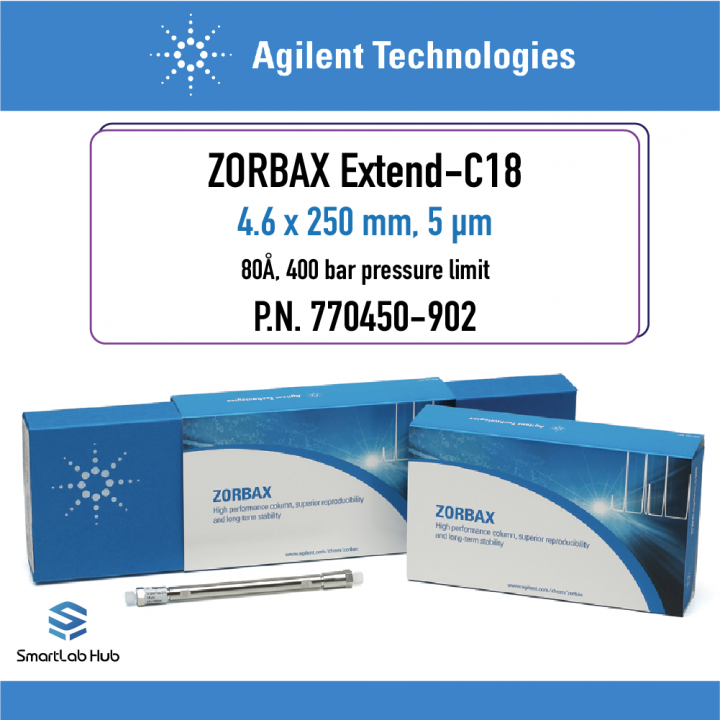Agilent zorbax extend c18 80 4 6 x 250 mm 5 m