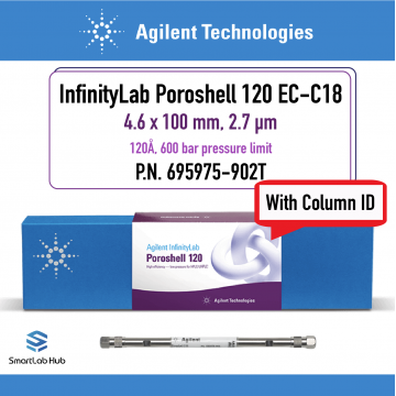 Agilent InfinityLab Poroshell 120 EC-C18, 4.6x100mm, 2.7μm, with column ID
