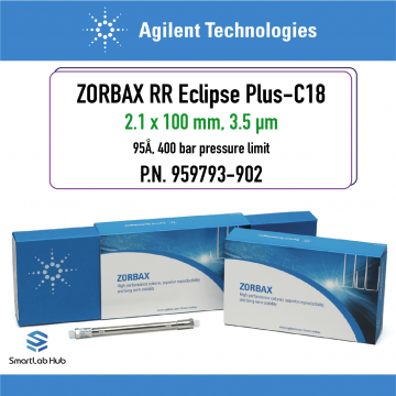 Agilent ZORBAX RR Eclipse Plus C18, 95Å, 2.1x100mm, 3.5µm