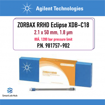 Agilent ZORBAX RRHD Eclipse XDB-C18, 80Å, 2.1x50mm, 1.8µm