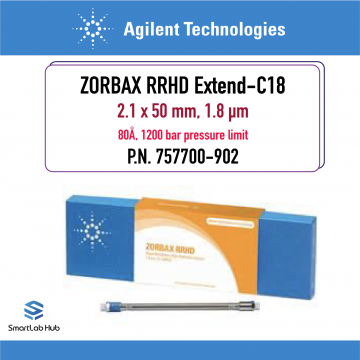 Agilent Zorbax RRHD Extend-C18, 80Å, 2.1x50mm, 1.8µm