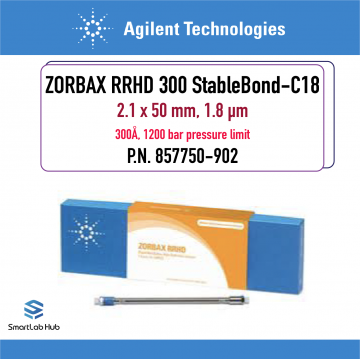 Agilent Zorbax RRHD 300Å StableBond C18, 2.1 x 50mm, 1.8µm