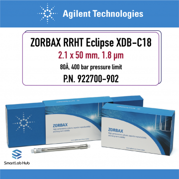 Agilent ZORBAX RRHT Eclipse XDB-C18, 80Å, 2.1x50mm, 1.8µm