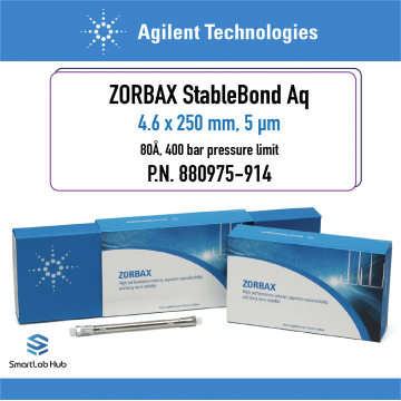 Agilent ZORBAX StableBond Aq, 80Å, 4.6x250 mm, 5µm