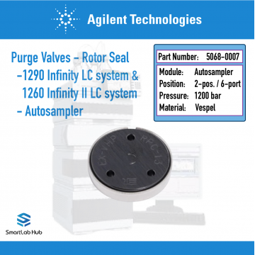 Agilent Rotor Seal, 2 position/6 port 1200 Bar