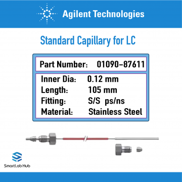 Agilent Capillary stainless steel 0.12x105mm S/S ps/ns