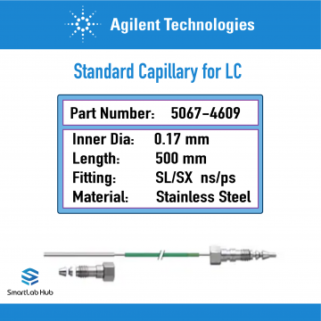 Agilent Capillary stainless steel 0.17x500mm SL/SX ns/ps