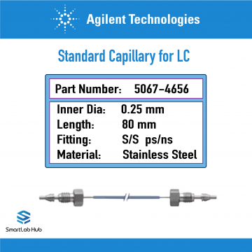 Agilent Capillary stainless steel 0.25x80mm S/S ps/ps