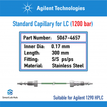 Agilent Capillary stainless steel 0.17x300mm S/S ps/ps