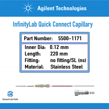 Agilent Quick Connect capillary stainless steel 0.12x220mm