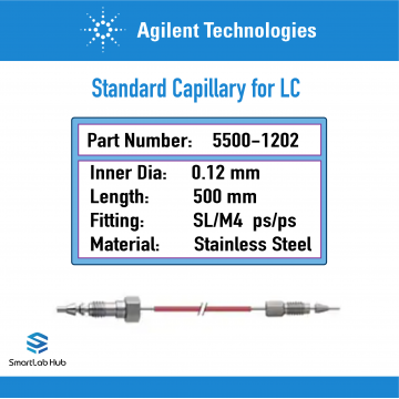 Agilent Capillary stainless steel 0.12x500mm M4/SL ps/ps