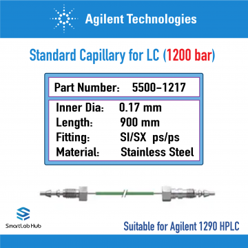 Agilent Capillary stainless steel 0.17x900mm SI/SX ps/ps