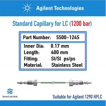 Agilent Capillary stainless steel 0.17x400mm SI/SI ps/ps