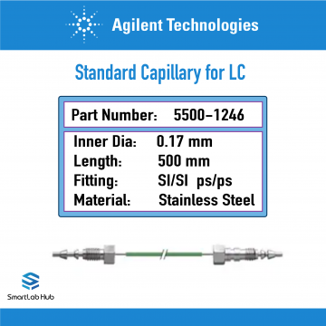 Agilent Capillary stainless steel 0.17x500mm SI/SI ps/ps