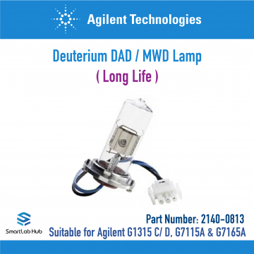 Agilent Deuterium DAD/MWD lamp, long-life, for Agilent G1315C/D, G1365C/D, G7115A and G7165A detectors