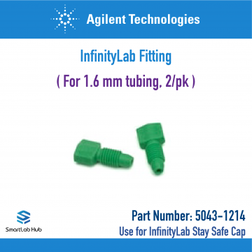 Agilent InfinityLab fitting for 1.6mm tubing, 2/pk