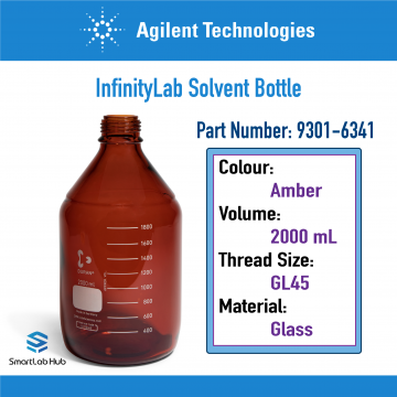 Agilent Solvent bottle, amber, 2L