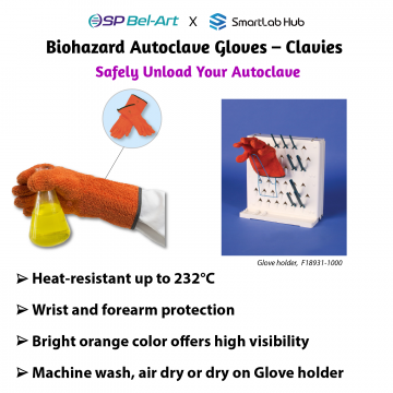 Bel-Art Biohazard Autoclave Gloves - Clavies