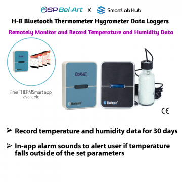 Bel-Art H-B Bluetooth Thermometer Hygrometer Data Loggers