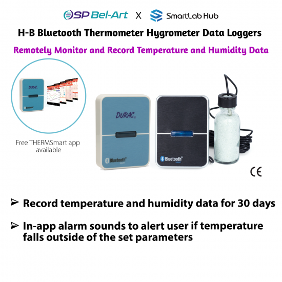 Bel-Art H-B Bluetooth Thermometer Hygrometer Data Loggers Bel-Art H-B Bluetooth Thermometer Hygrometer Data Loggers